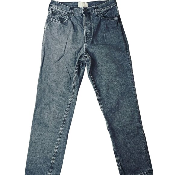 Everlane Womens 90s Cheeky Jeans 30R High Rise Straight Organic Cotton Blue Vibe - Picture 1 of 10